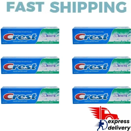 Crest 3D Extreme Mint toothpaste for white teeth 100 ml - Pack Of 6 - Image 1 of 1