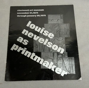 1974 Cincinnati Art Museum LOUISE NEVELSON Printmaker Gallery PROGRAM Brochure - Picture 1 of 10