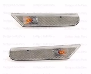 GENUINE Set of 2 Clear European Version Side Marker Lights or Porsche - Picture 1 of 2
