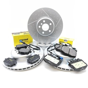 FOR BMW M 340d G21 FRONT REAR BRAKE DISCS TEXTAR PADS WEAR SENSORS 348mm 345mm - Picture 1 of 12