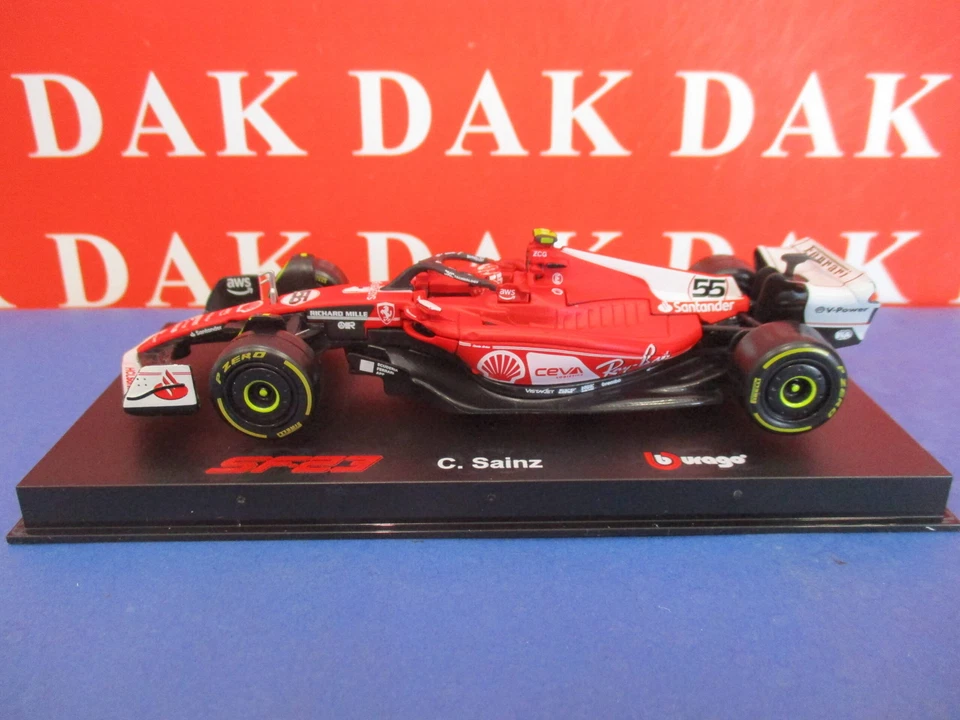 Modellino F1 Bburago Signature 1/43 Ferrari SF23 Las Vegas GP 2023 #55 C. Sainz