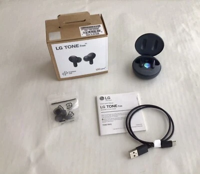 LG TONE FREE T60Q EARBUDS / MERIDIAN CLEAR & SPATIAL SOUND GRAPHENE UNIT / NEW - Image 1 of 4
