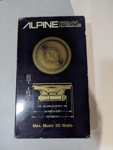 Alpine 6241AX 4 inc 10cm Speaker System Coaxial VW T4 Golf 3 Car Hifi Oldschool - Bild 1 von 8
