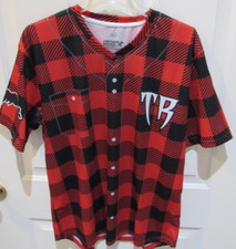 Wisconsin Timber Rattlers — SGA Plaid pullover jersey Adult Large MILB Baseball