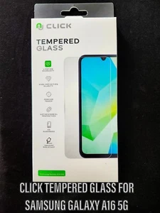 FOR SAMSUNG GALAXY A16 5G CLICK 9-H HARDNESS TEMPERED GLASS FAST SHIPPING - Picture 1 of 4
