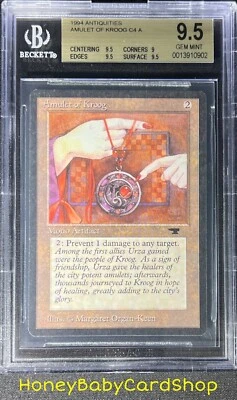 MTG Antiquities 1994 Amulet of Kroog BGS 9.5 GEM MINT Old School 93/94 - Image 1 of 4