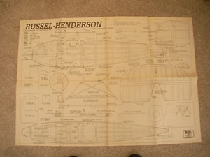 RC Model World Plans of the Russel Henderson light Monoplane a scale model - Picture 1 of 2