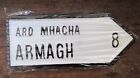 Armagh City/County Ulster Hand Cast Irish Road Sign Replica. Made in Ireland NEW