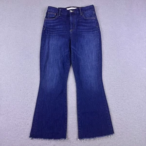 Frank & Eileen Killian Crop Flare Jeans Blau Gr. 29 Medium Wash Raw Hem Stretch - Bild 1 von 9