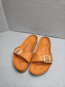 Birkenstock Madid Eva Orange Gr. 39 Sandale Pantolette Strand Sommerschuh Wasserdicht - Bild 1 von 6