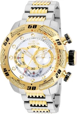 Reloj Invicta 50MM Speedway de cuarzo multifunción esfera plateada SS 25480 para hombre Foto 1 de 4