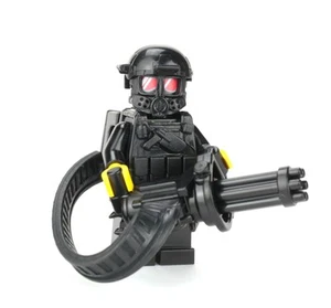 Battle Bricks Heavy Gunner Minigun Soldier Minifigure New - Picture 1 of 3