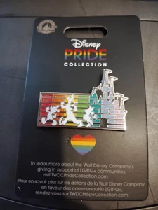 Mickey Minnie Mouse Goofy with Rainbow Castle Pride 2022 Disney Pin 148092 - Bild 1 von 1