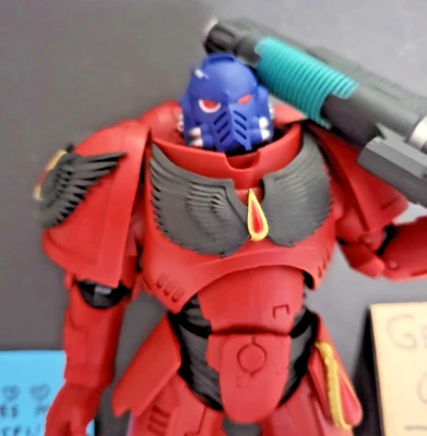 McFarlane Warhammer 40k Red Blood Angels Primaris Lieutenant Hellblaster U12-17 - Image 1 of 4