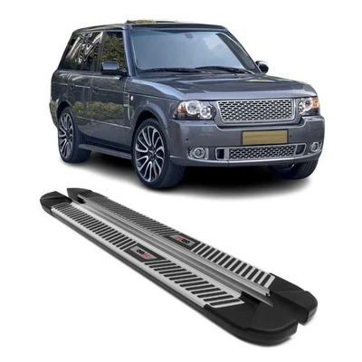 Side Step Nerf Bars Running Boards for Land Rover Range Rover 2003-12 Black Gray - Image 1 of 4