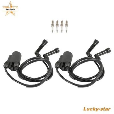 Paquete de bobina de encendido y enchufe + tapa 1984-1987 para Honda Goldwing 1200 GL1200 Foto 1 de 4