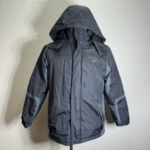 Snozu Performance Men's L Full Zip Black Inside Fleece Jacket 3 Pocket Hooded - Picture 1 of 10