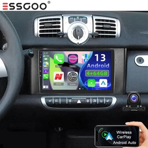 Für Smart Fortwo 451 2010-2015 64G Autoradio Android 14 GPS NAVI Carplay RDS CAM - Bild 1 von 13
