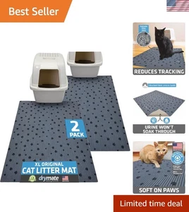XL Cat Litter Mat 2-Pack, Soft Paw-Friendly - Foto 1 di 9