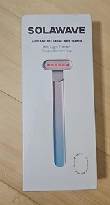 Solawave Rotlicht Therapie Stab für Gesicht Hals 4 in1 Mikrostrom Wärmemassage - Bild 1 von 4
