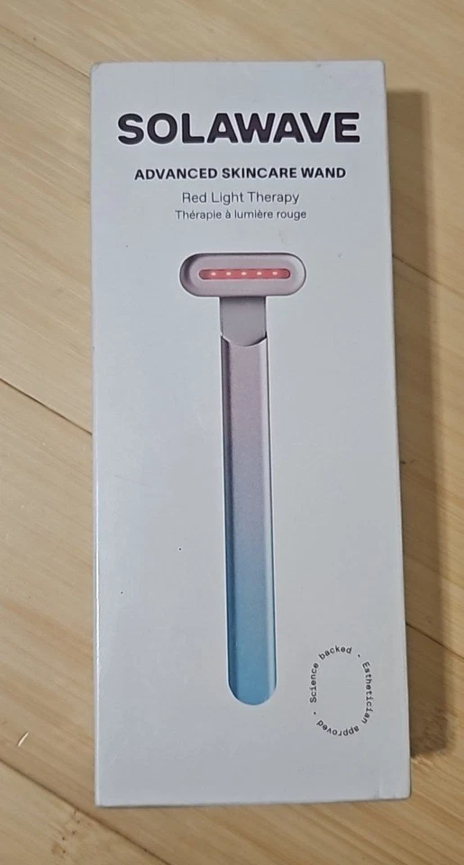 Solawave Red Light Therapy Wand For Face Neck 4 in1 Micro Current Warmth Massage
