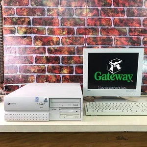 Gateway E-1400 SFF Desktop Retro Gaming PC Celeron 433MHz 512MB RAM No HDD - Picture 1 of 11