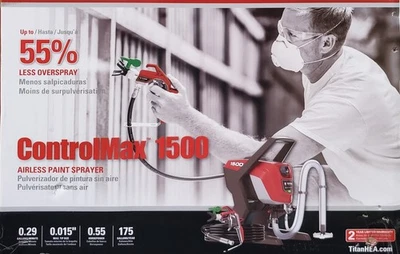 Titan ControlMax 1500 High Efficiency Airless Paint Sprayer 0580005 Open Box - Image 1 of 4