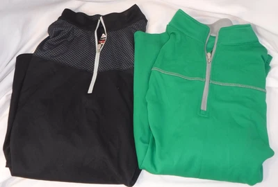 Lote de 2 Pulloveres Bolle Golf 1/4 Cremallera Ropa Activa Rendimiento Manga Larga Para Hombre XL Foto 1 de 4