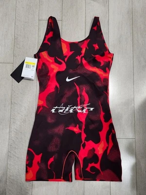 Nike x Megan Thee Stallion MTS Bodysuit Women’s Size Small Red Black Silver NWT - Image 1 of 4
