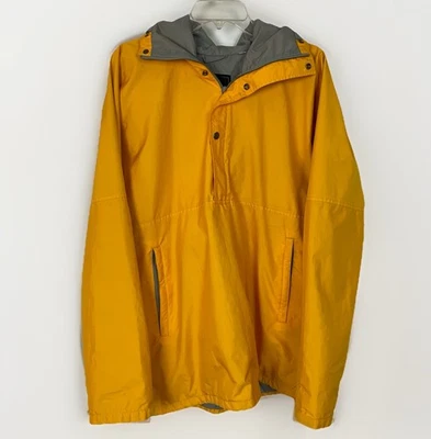 Chaqueta Parka Vintage Abercrombie Fitch Gore Tex Con Capucha Amarilla 1/2 Cremallera Exterior Foto 1 de 4