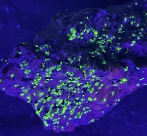 Über 5 Pfund fluoreszierende Willemit-Adern Calcit Mineral Sterling Hill NJ (2) - Bild 1 von 12