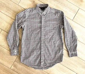 Gap Kinder Jugend lila weiß marine kariert Langarm Hemd Größe Large (10) - Bild 1 von 12