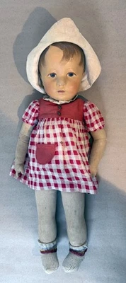 RARE!!  18in  (17 3/4", 45cm) Kathe Kruse Girl Doll XII Hampelchen circa 1930s - Image 1 of 4