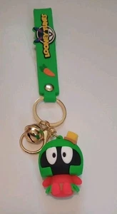 Marvin The Martian Looney Tunes PVC Retro Figure 3D Keychain W/  Strap - Picture 1 of 2