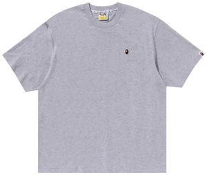 NWT A Bathing Ape BAPE One Point Relaxed Fit Tee Grey Premium Streetwear S M L X - Picture 1 of 6