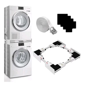 Stapelset Universal 24/25 26/27 28/29 Zoll Waschmaschine und Trockner stapelbar verstellbar - Bild 1 von 4