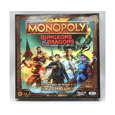 Hasbro Monopoly Hasb  Monopoly - Dungeons and Dragons, Honor Among Thie Box New - Image 1 of 2