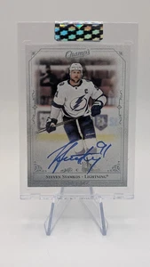 2020-21 UD CLEAR CUT CHAMPS STEVEN STAMKOS AUTO #C-SS LIGHTNING NHL - Picture 1 of 3