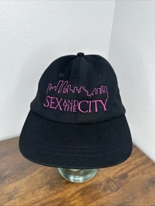 Vintage Sex And The City Promo Hat HBO Pink Skyline Tv Show Embroidered RARE - Picture 1 of 9
