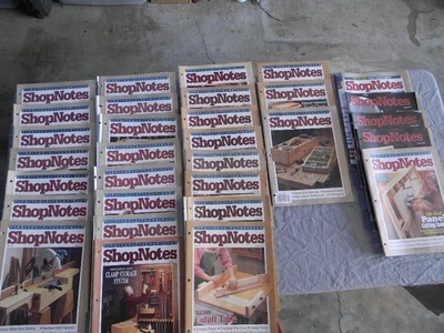 Lot of 31 ShopNotes Magazines 3, 5-29, 48-53  Woodworking Mag - Image 1 of 2