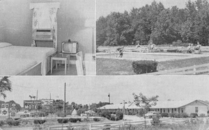 CARTOLINA DILLON SC STONEWALL JACKSON MOTEL MULTIVIEW anni '50 ROADSIDE 100825 U - Foto 1 di 2