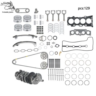 Engine Rebuild Overhaul Kit Crankshaft Rods Timing For Toyota Highlander/Camry - Image 1 of 4