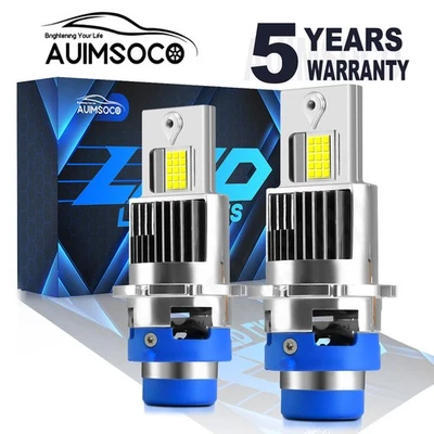 Cold White D4S D4R LED Headlight Bulbs For Lexus LS600h L Sedan 4-Door 2008-2012 - Image 1 of 4