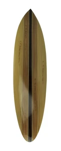 Scratch & Dent Striped Wooden Surfboard Wall Hanging 39 inch - Picture 1 of 5
