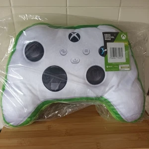 Official Microsoft Xbox Controller White Shaped Plush Gaming Cushion - Picture 1 of 7