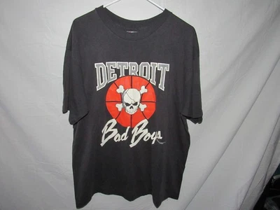 Camisa De Colección Detroit Bad Boys 1988 Pistons Para Hombre Negra Cosida Única Talla XL Foto 1 de 4