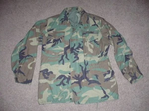 Military BDU Medium Long Field Jacket Coat Camo Camouflage Men Boys #43 - Picture 1 of 2