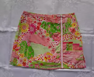 Lilly Pulitzer Multicolored Cotton Floral Negresco French Mini Skort in size 0 - Picture 1 of 8