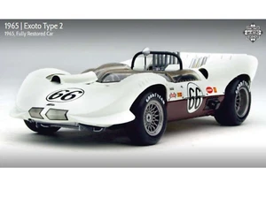 Exoto RLG-19141 1965 Chaparal #66 V2 Restored  Shark Fin Fndrs + GY Tires  *NIB* - Picture 1 of 17