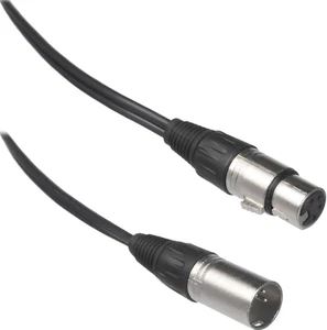 3 Pin XLR Male To Female Microphone Cable Patch Lead Mic OFC - GOLD PINS - Picture 1 of 5